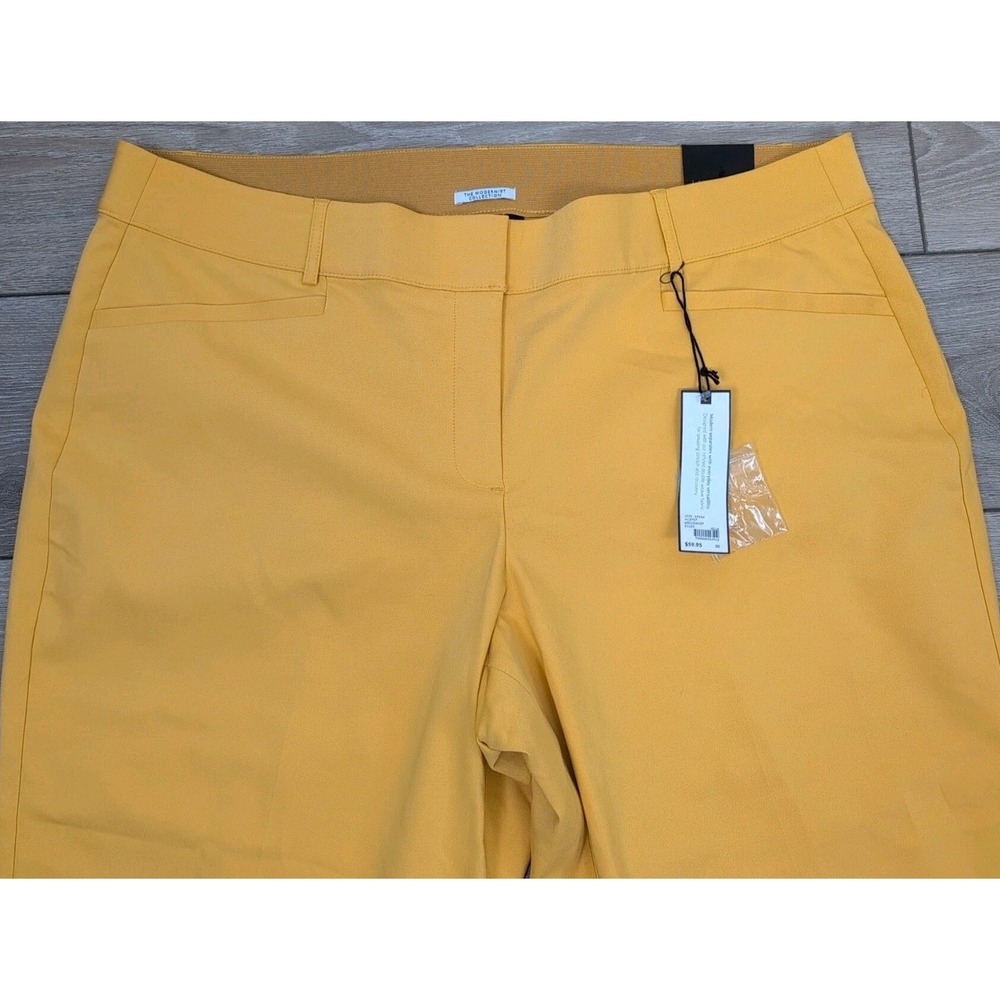 Lane Bryant Women's The Lena Moderately Curvy Fit Crop Pants Yellow Size 20 NWT - Picture 2 of 5